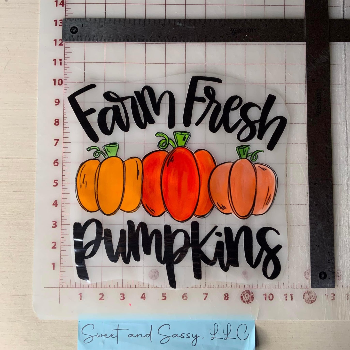 Farm Fresh Pumpkins DTF Transfer Design
