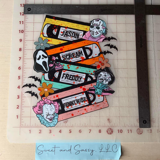 Jason, Scream, Freddy, Penny Wise DTF Transfer Design
