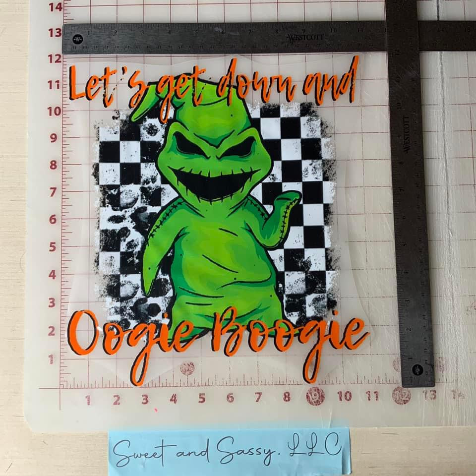 Let’s Get Down & Oogie Boogie DTF Transfer Design