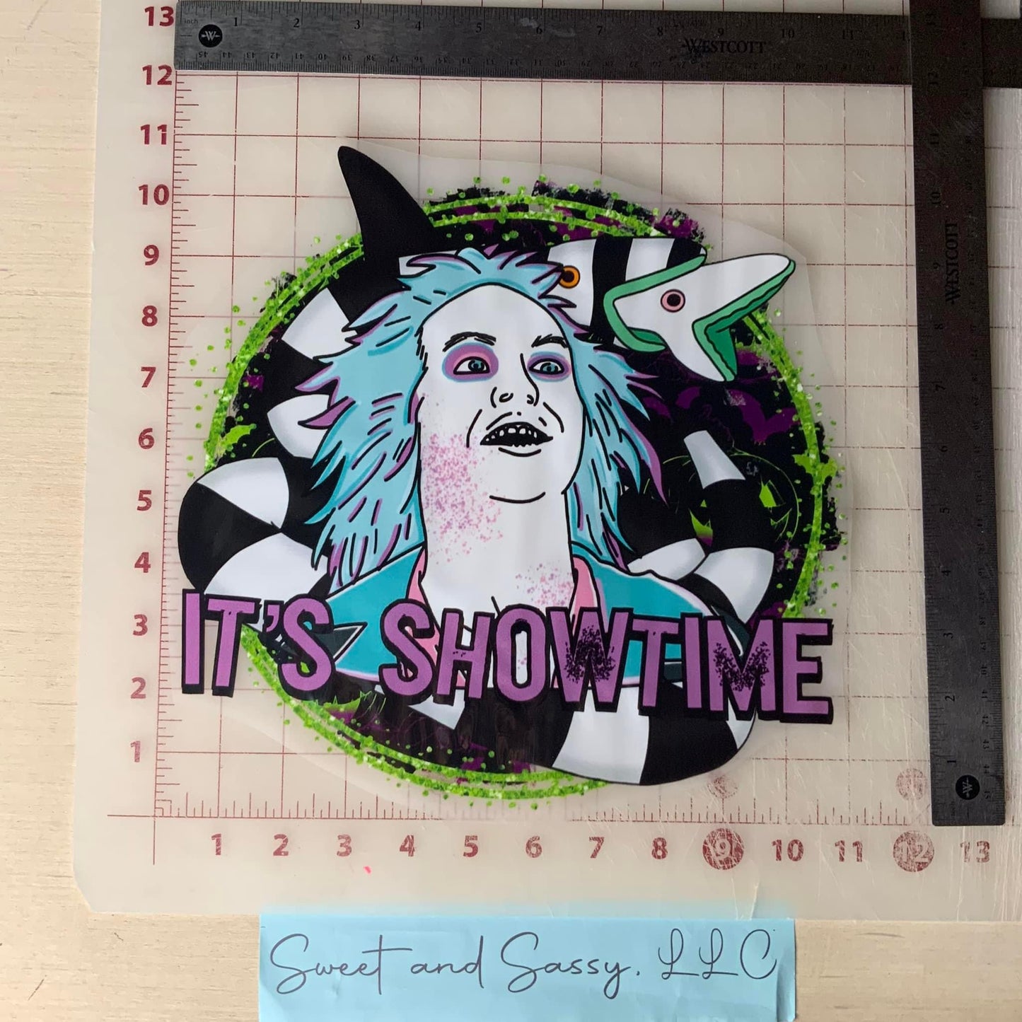 It’s Showtime Purple DTF Transfer Design