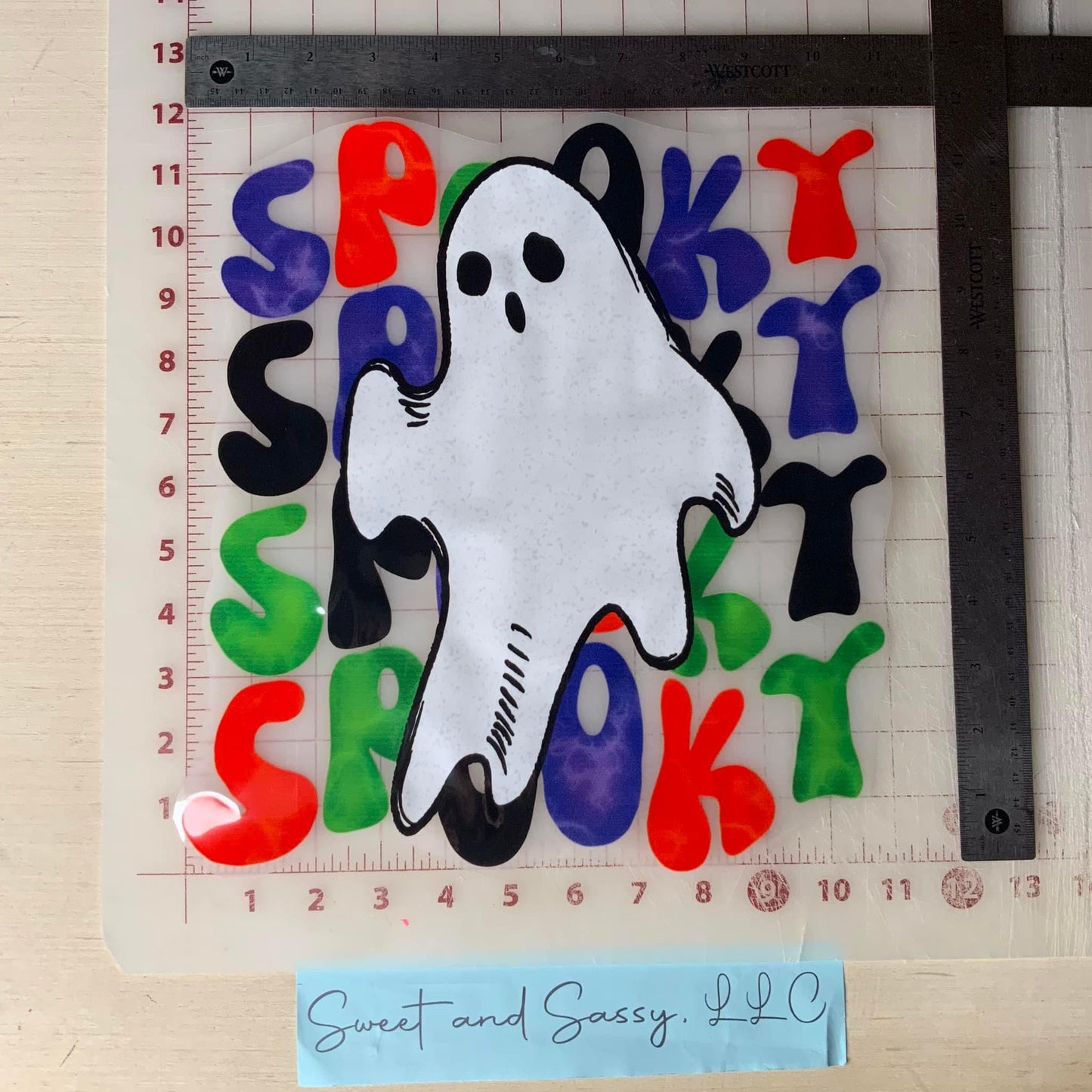 Spooky Ghost DTF Transfer Design