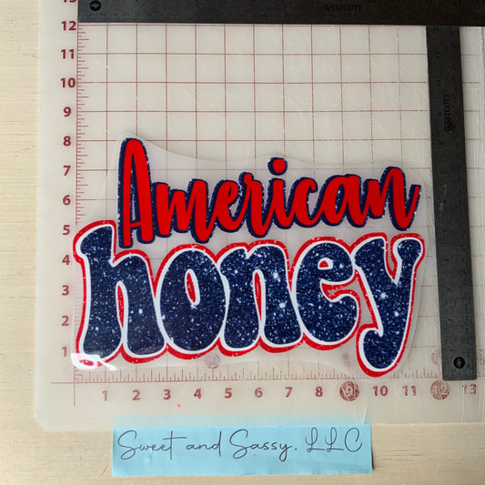 AMERICA HONEY DTF Transfer Design