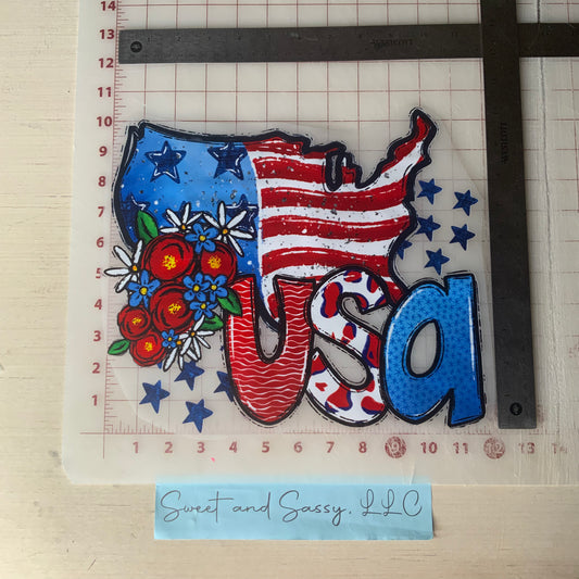 USA FLAG AMERICA DTF Transfer Design