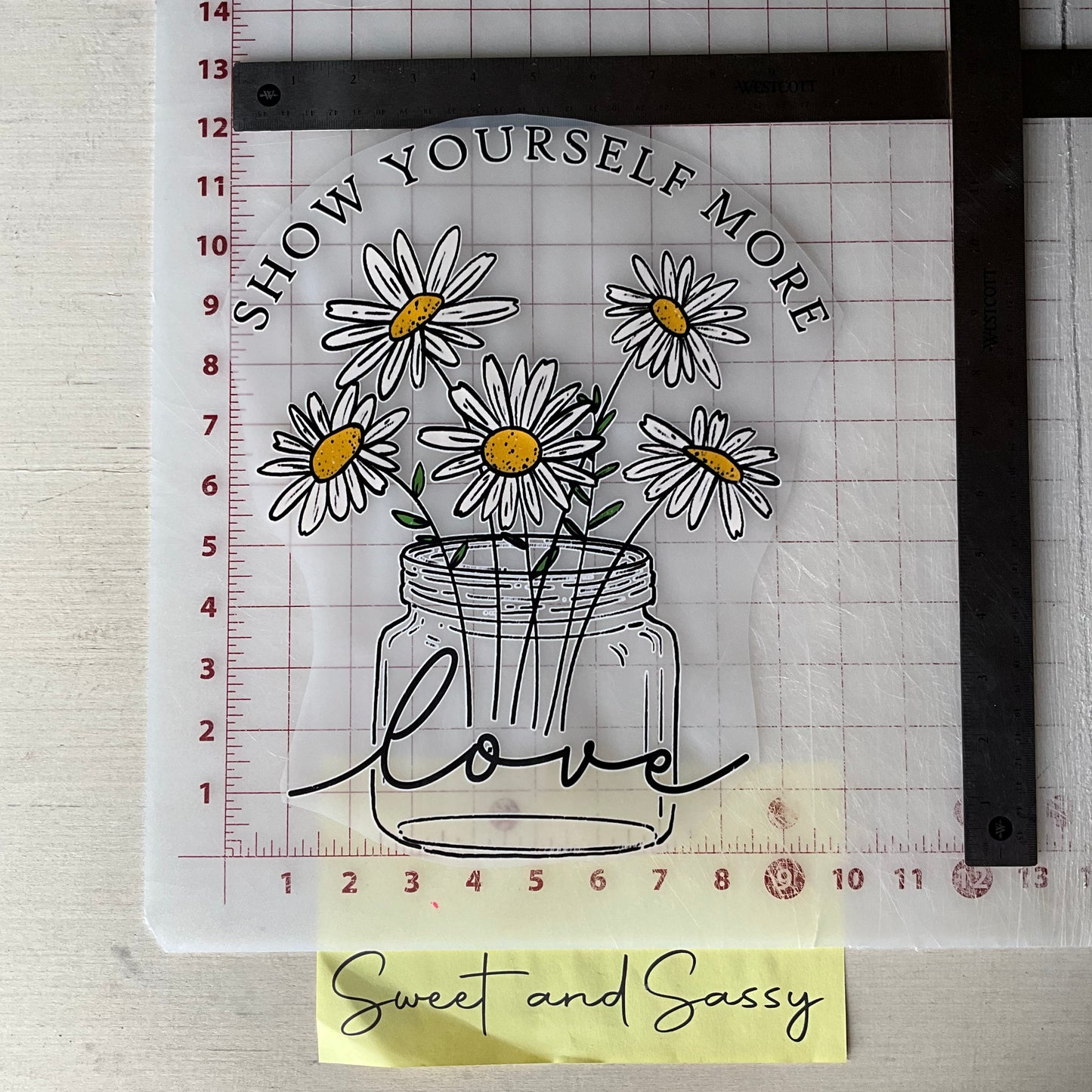 Show yourself more love DTF Transfer Design
