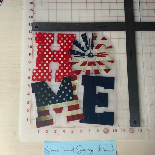 home stacked DTF Transfer Design