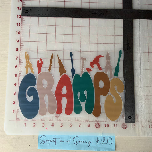 GRAMPS DTF Transfer Design