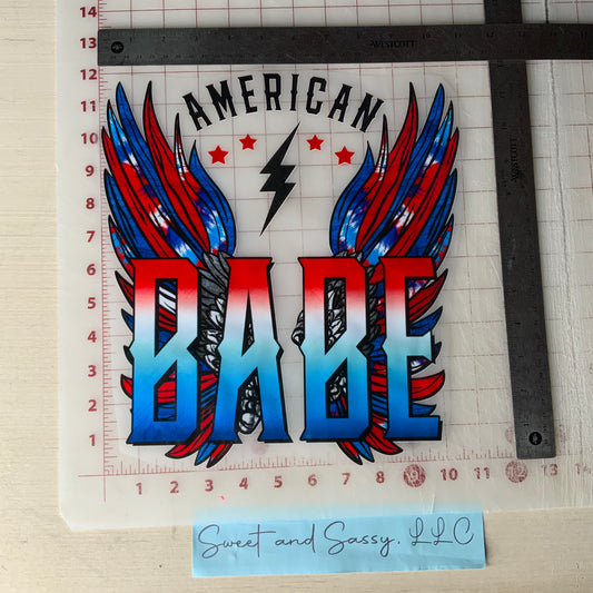 america babe DTF Transfer Design
