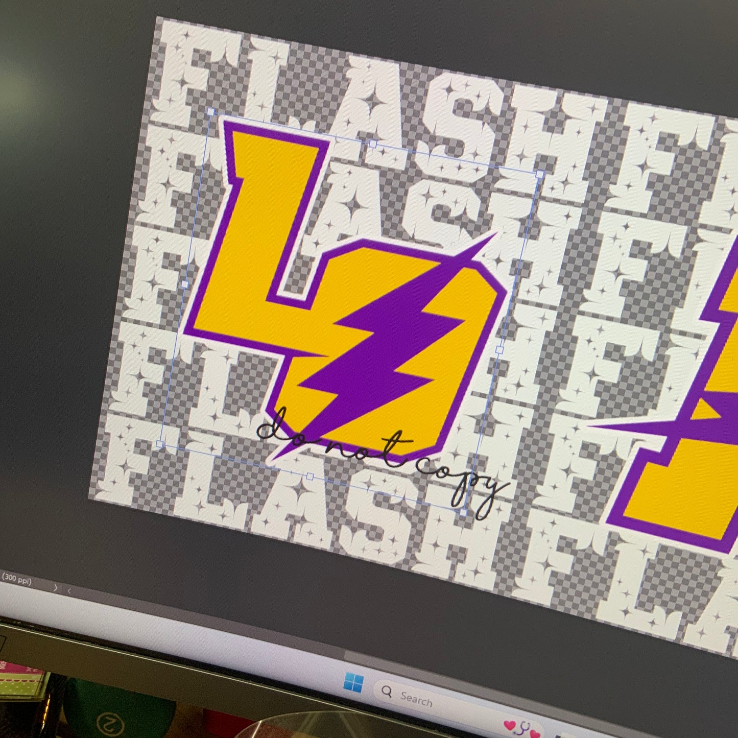 Flash Team Stars DTF Transfer Design