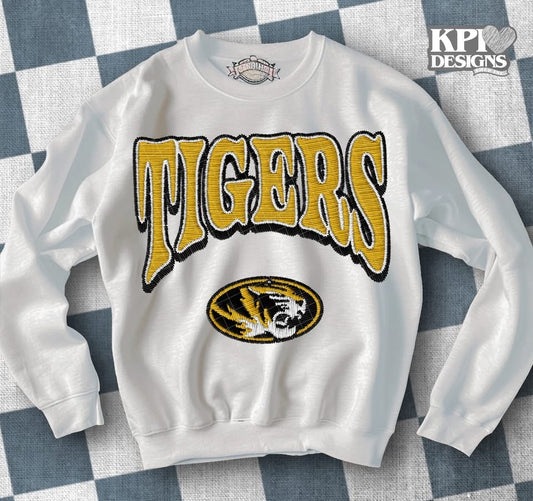 Tigers yellow DTF Transfer Design KPI