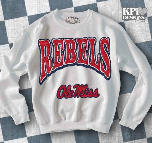 Rebels Ole Miss DTF Transfer Design KPI
