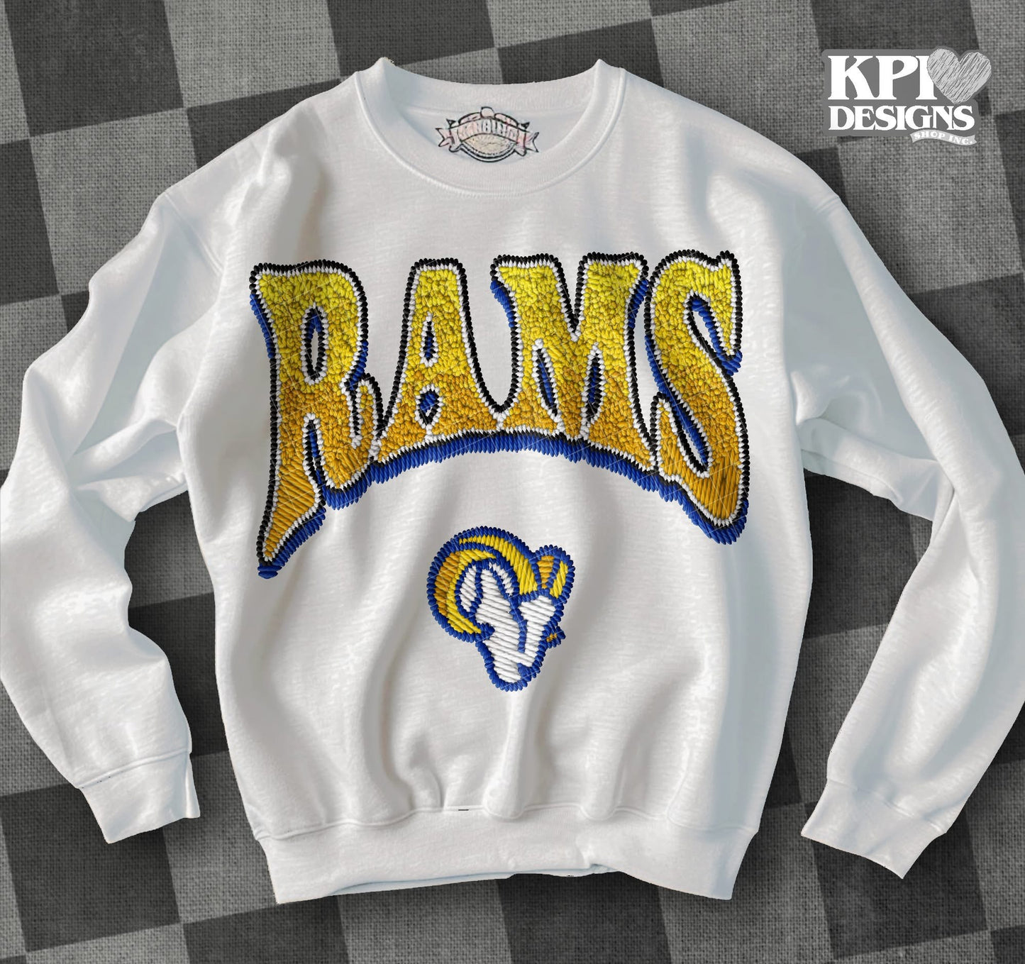 Rams DTF Transfer Design KPI