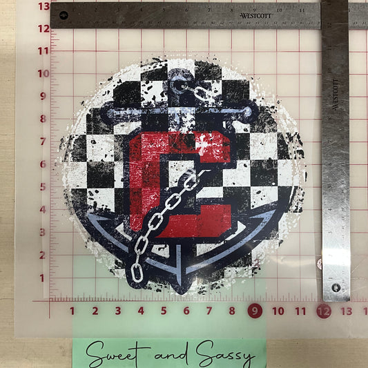 CHECKERED DISTRESSED CALLOWAY DTF Transfer Design