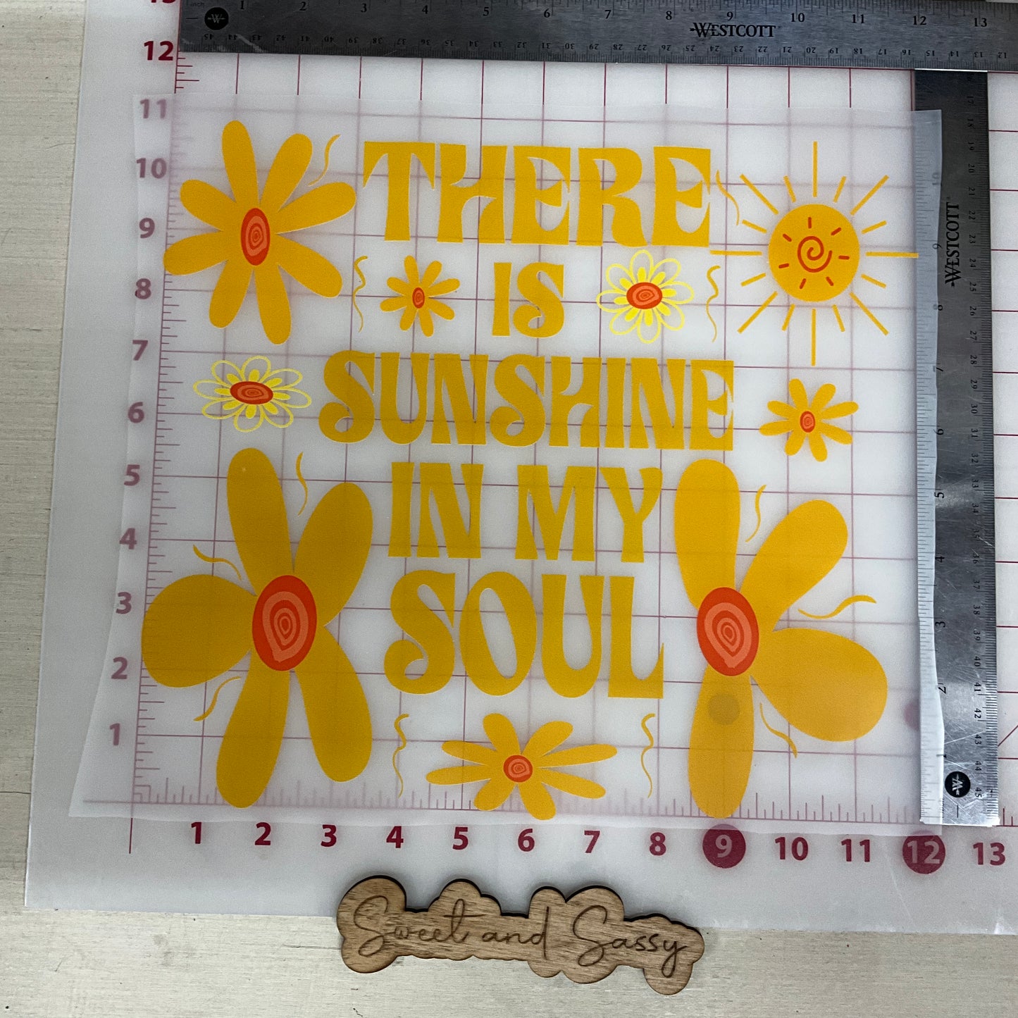There is sunshine in my soul DTF Transfer Design