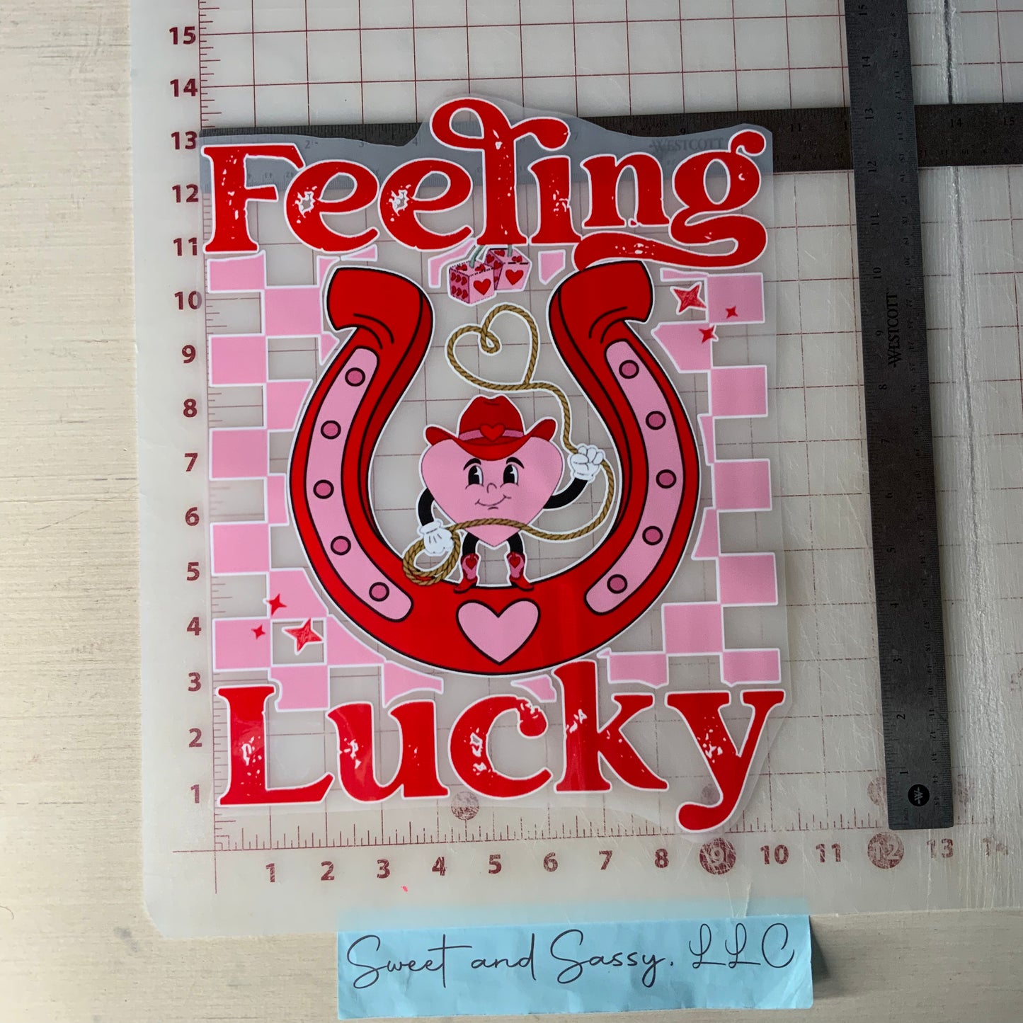 Feeling Lucky Valentine DTF Transfer Design