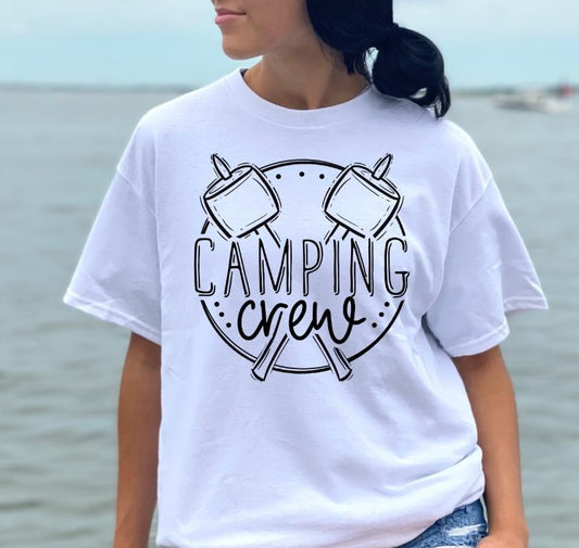 Camping Crew DTF Transfer Design