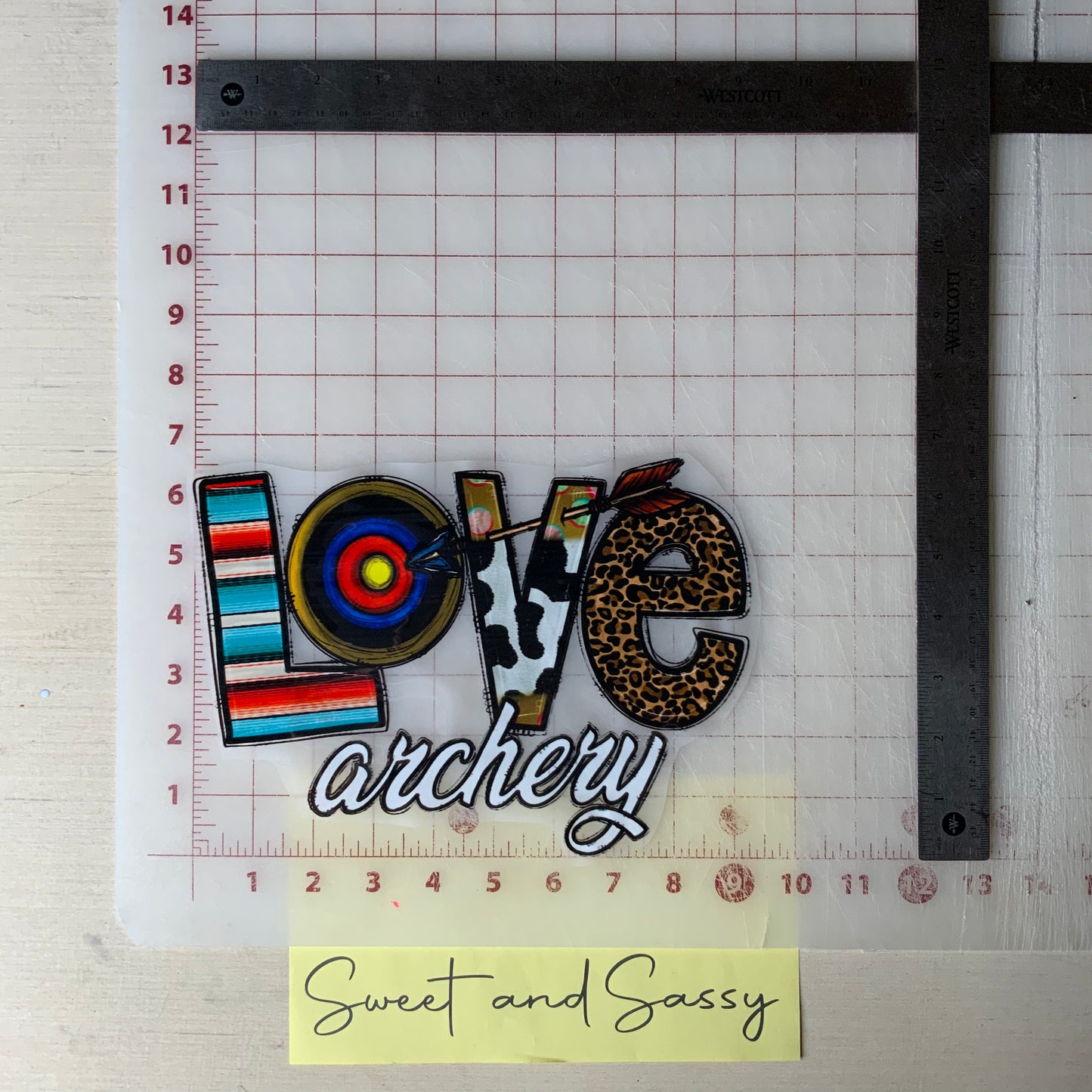 Love Archery DTF Transfer Design