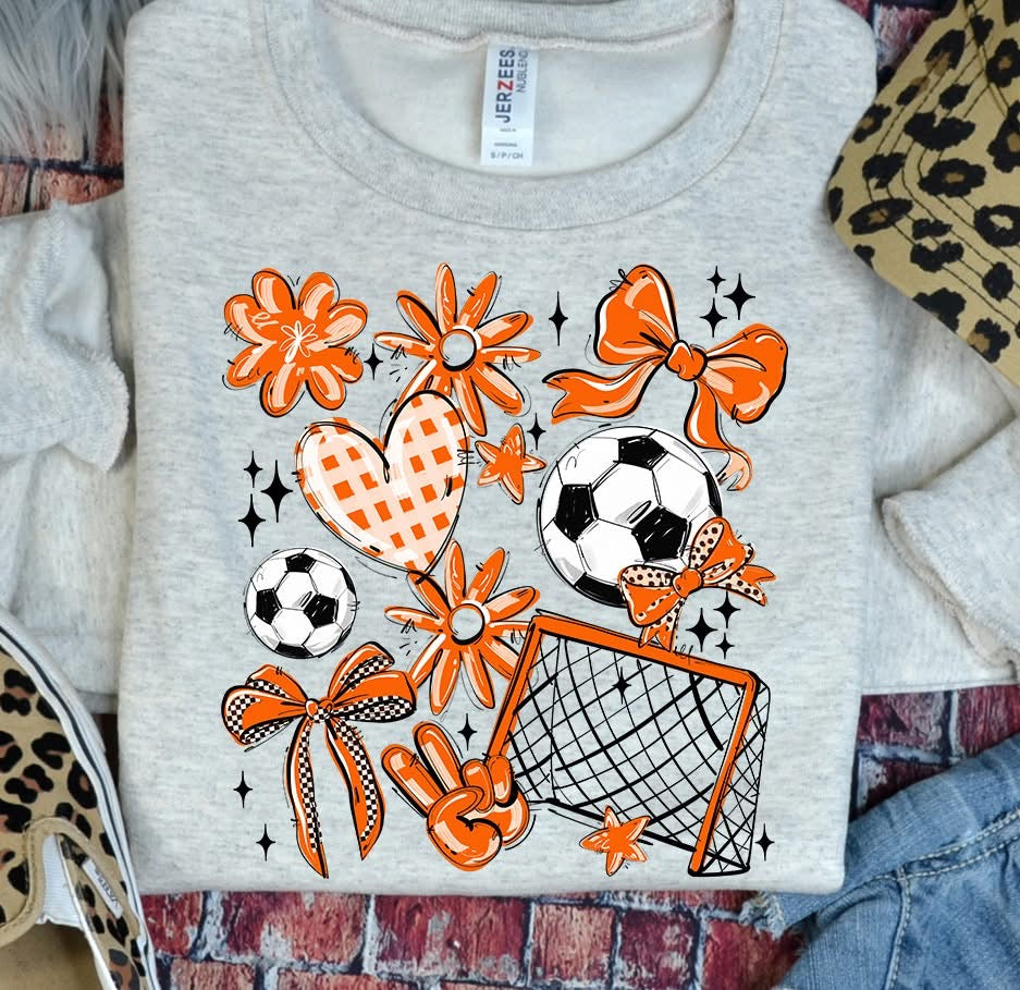 Team Color Soccer Collage DTF Transfer Design
