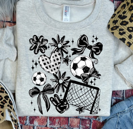 Team Color Soccer Collage DTF Transfer Design