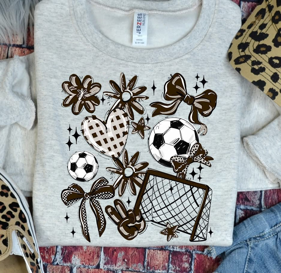 Team Color Soccer Collage DTF Transfer Design