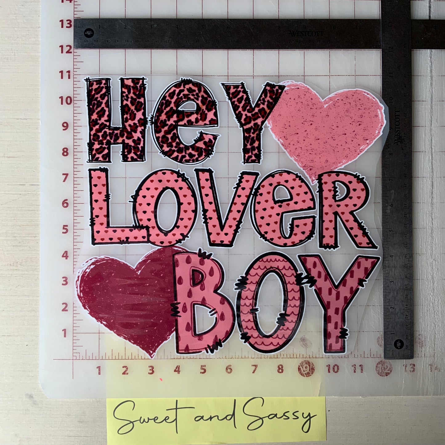 Hey Lover Boy DTF Transfer Design