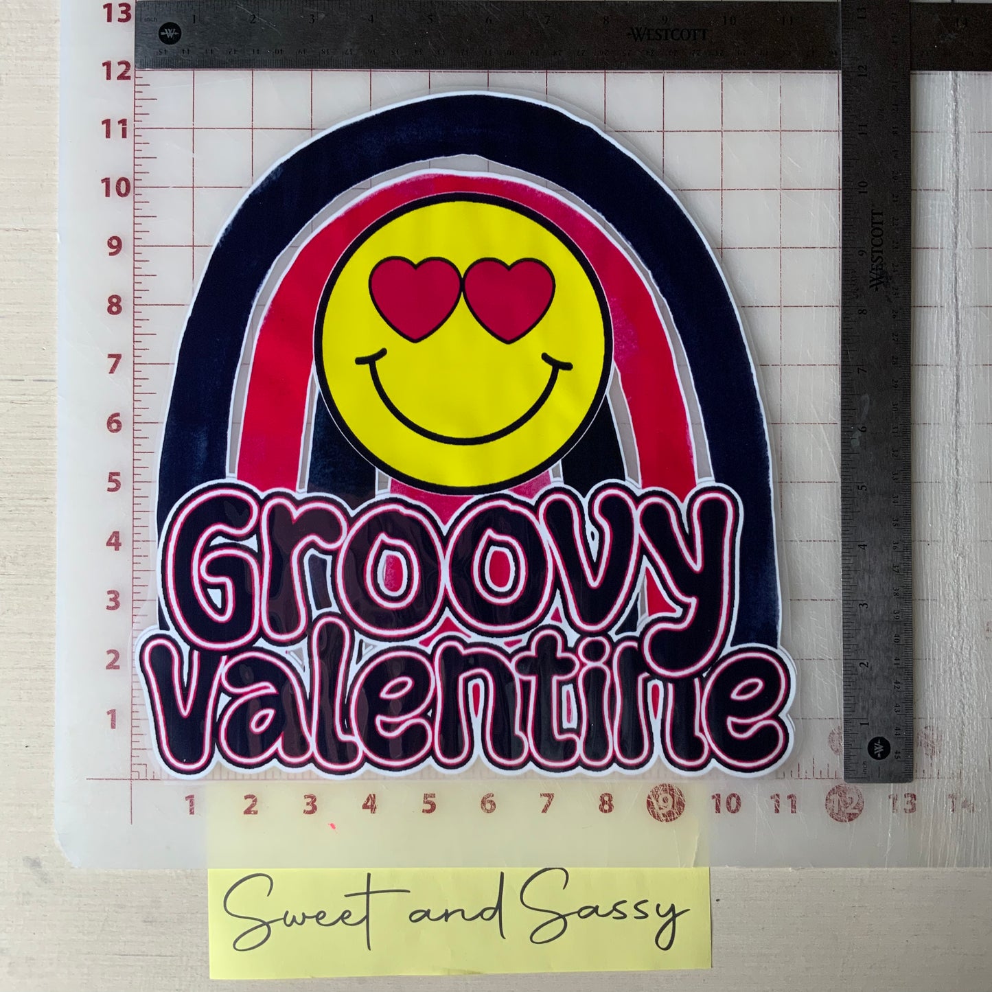 Groovy Valentine DTF Transfer Design