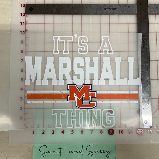 IT'S A MARSHALL THING DTF Transfer Design