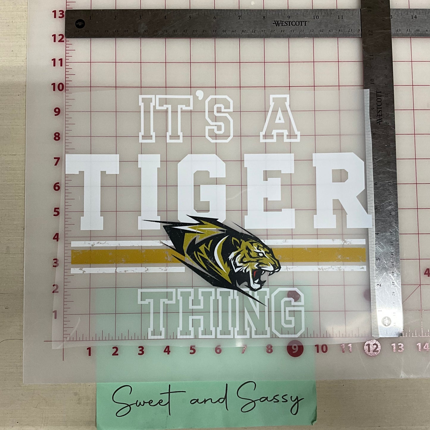 IT'S A TIGER THING DTF Transfer Design