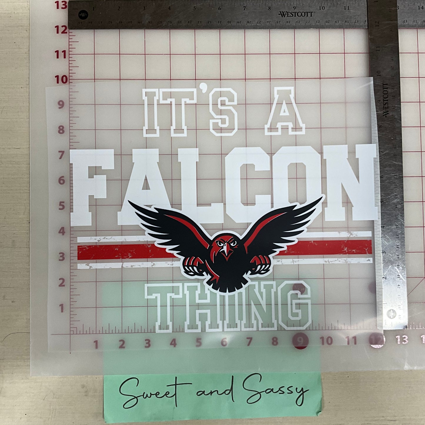 IT'S A FALCON THING DTF Transfer Design