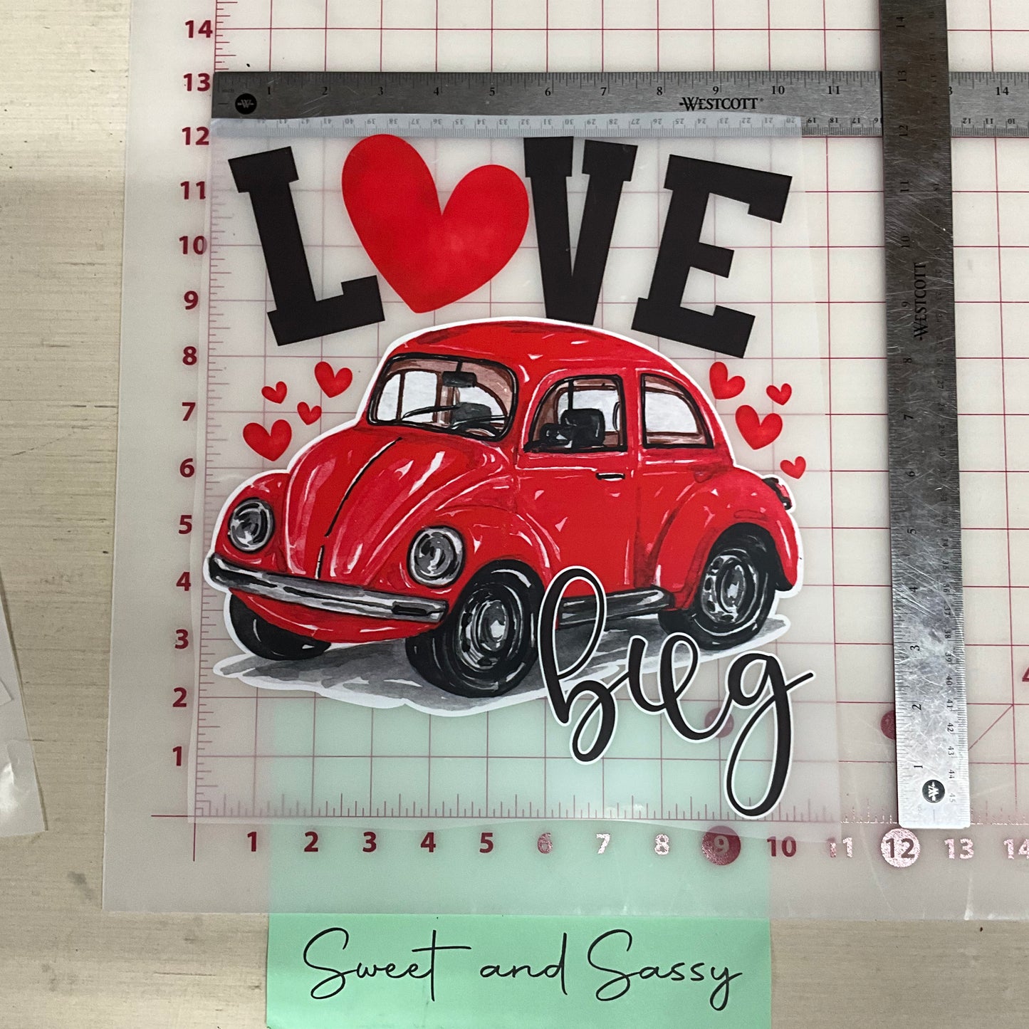 Love Bug DTF Transfer Design