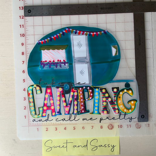 Camping and call me pretty DTF Transfer Design