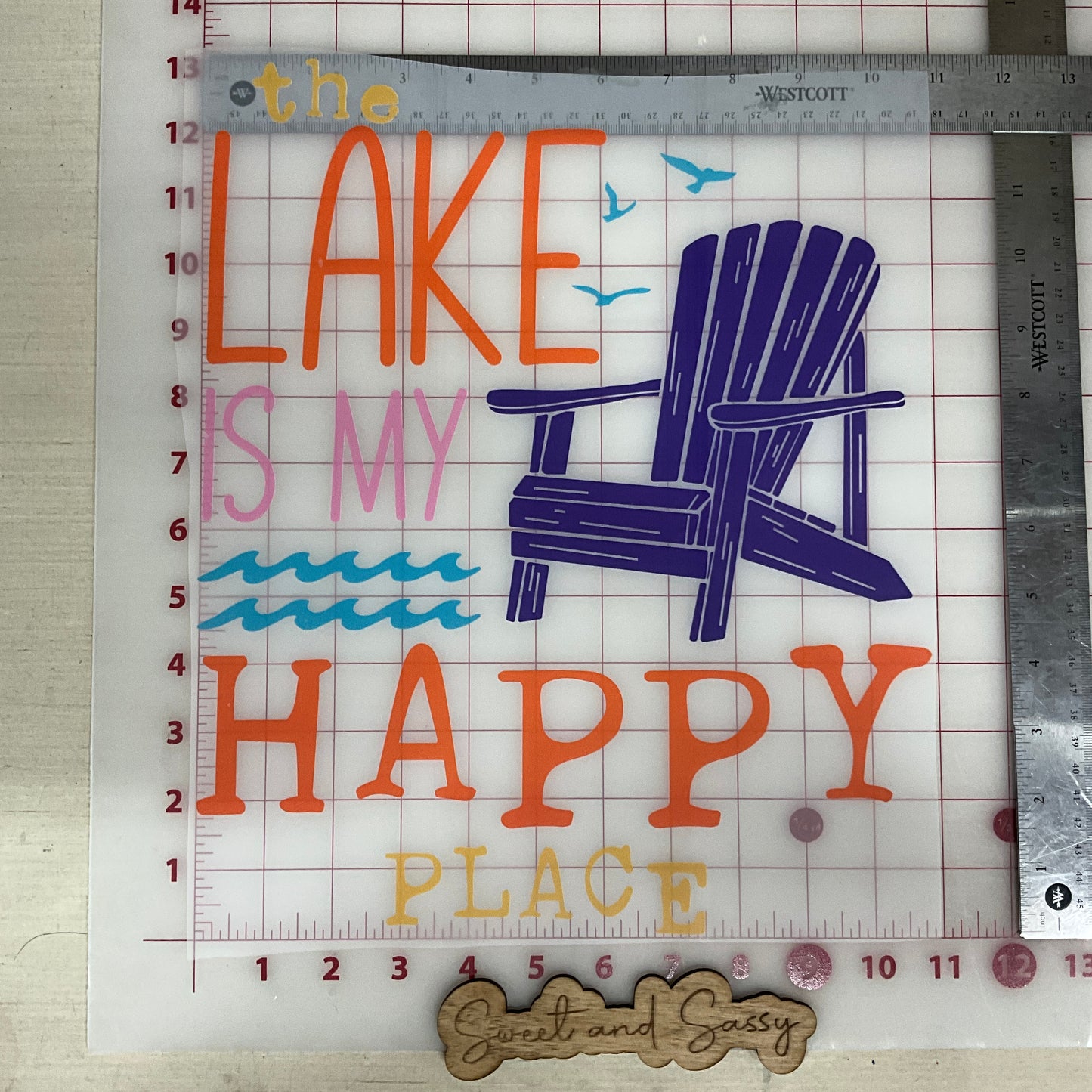 the lake is my happy place DTF Transfer Design