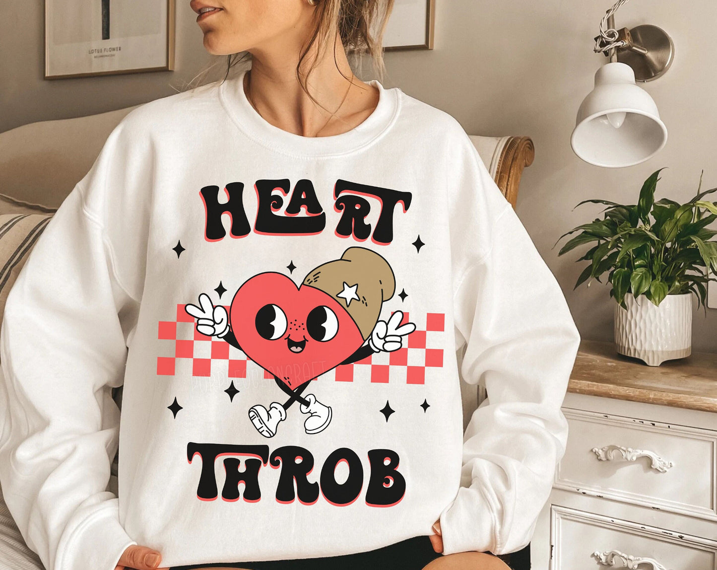 Heart Throb DTF Transfer Design