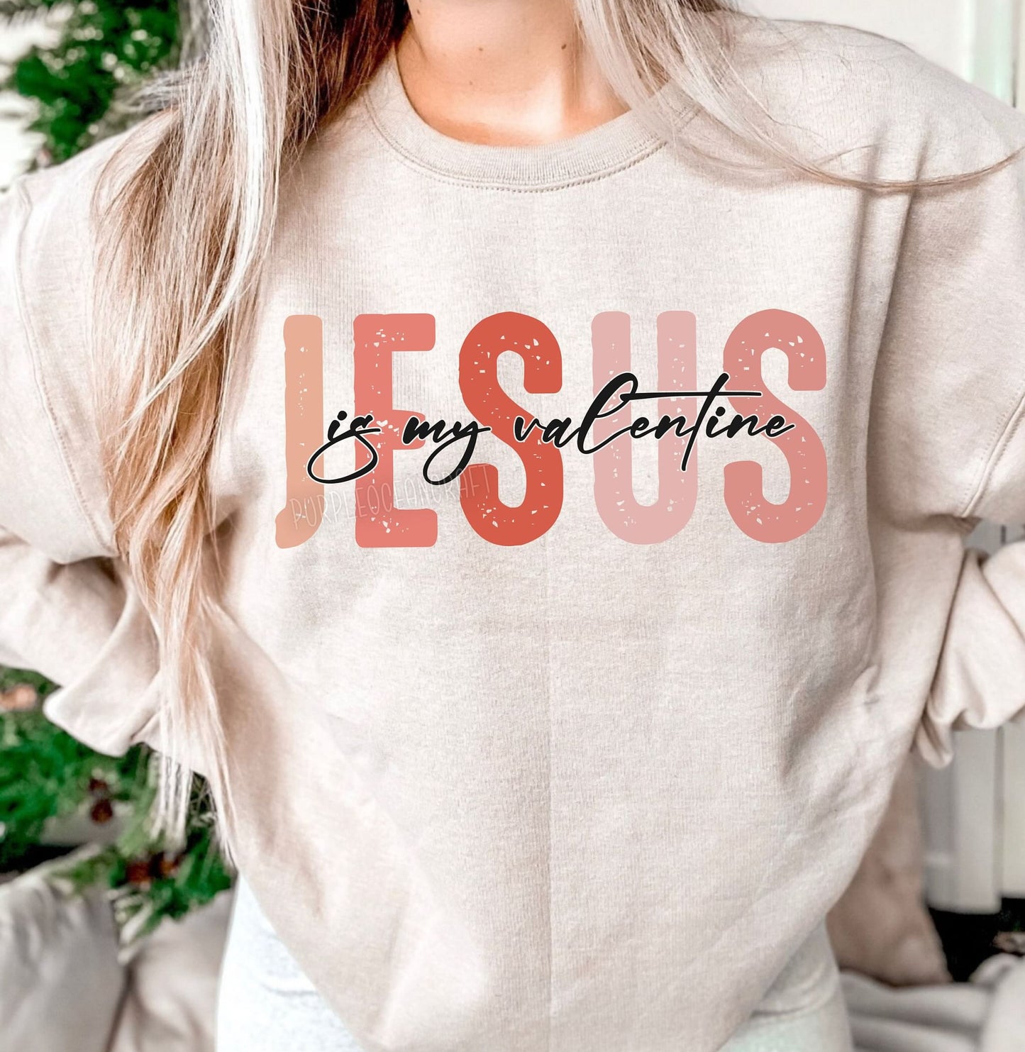 Jesus is my Valentine DTF Transfer Design