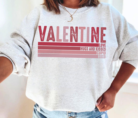 VALENTINE Stacked   DTF Transfer Design