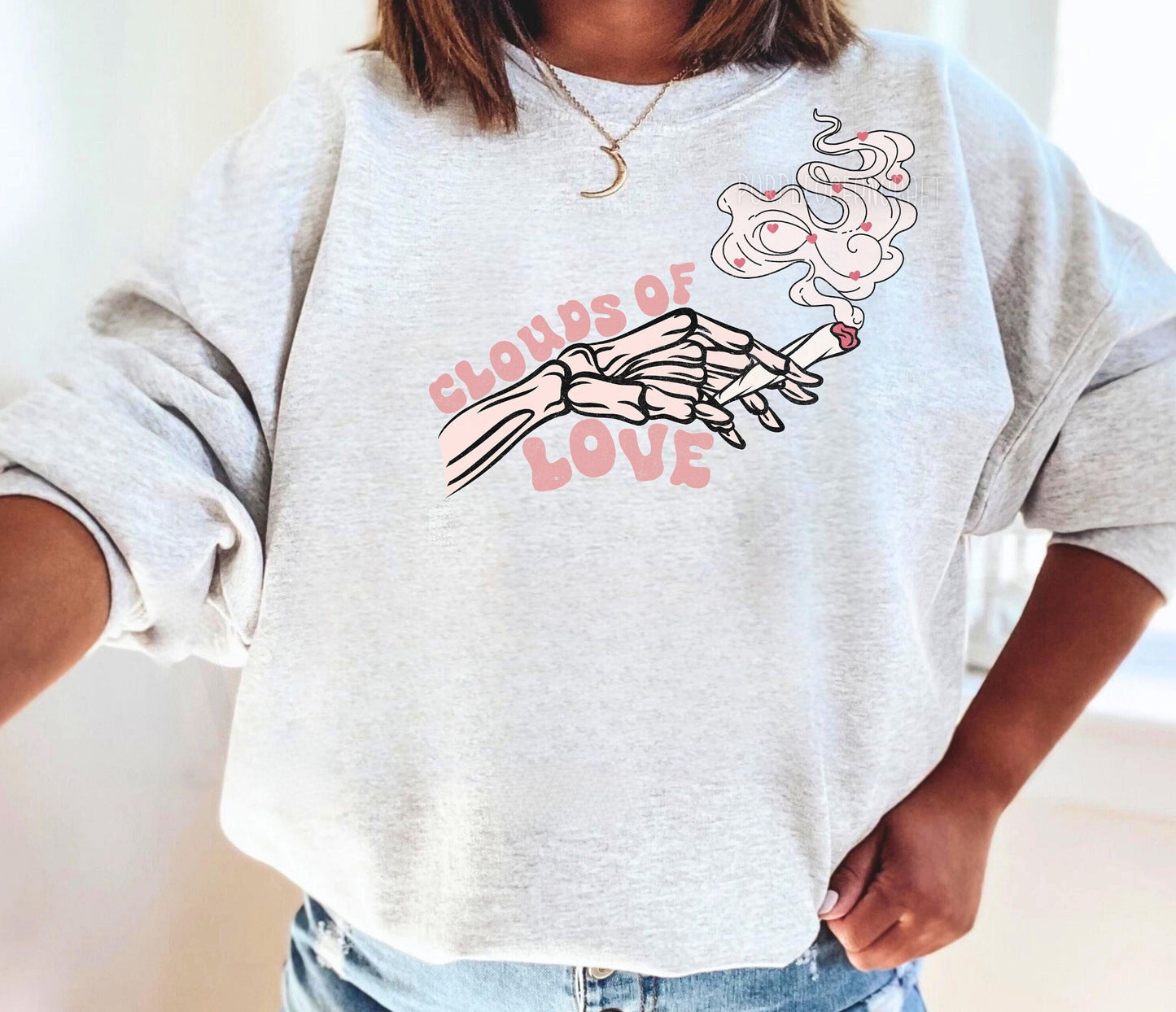 Clouds of Love DTF Transfer Design