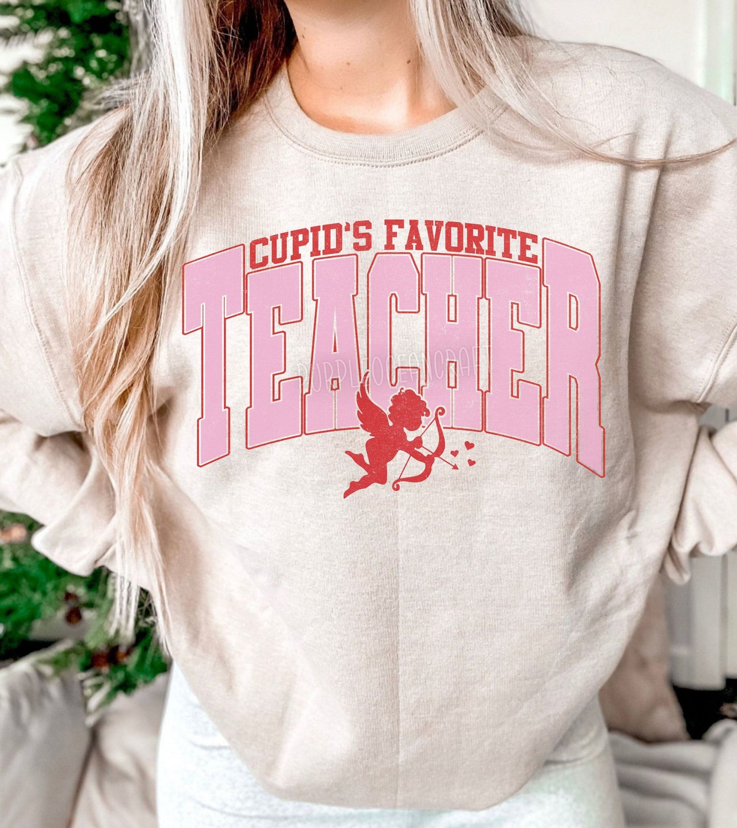 Cupid's Favorite Teacher DTF Transfer Design