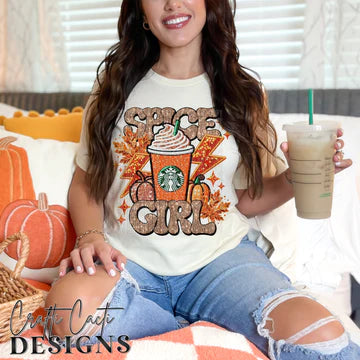 Spice Girl Faux Embroidery DTF Transfer Design