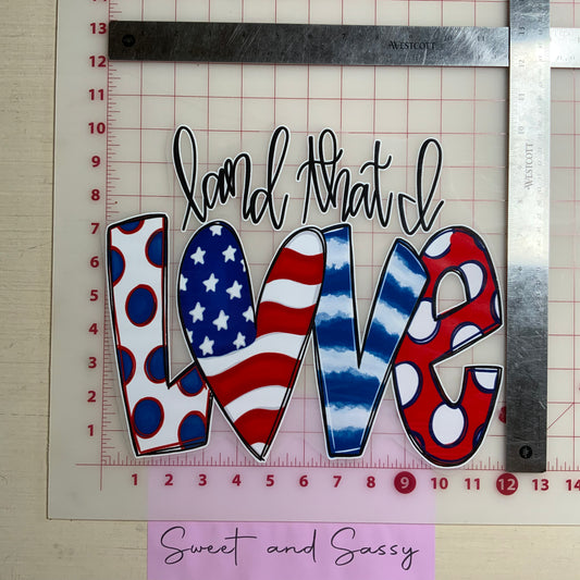 LAND THAT I LOVE DTF Transfer Design