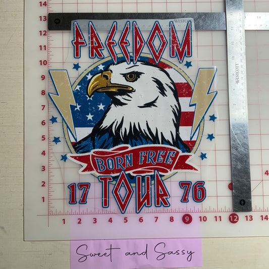 FREEDOM 1776 EAGLE DTF Transfer Design