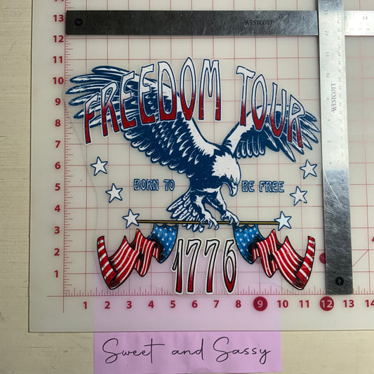 FREEDOM TOUR 1776 DTF Transfer Design