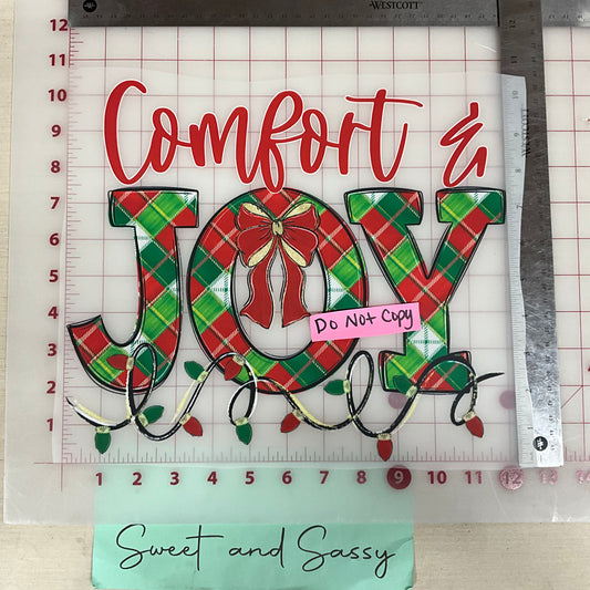 COMFORT AND JOY (1) DTF Transfer Design