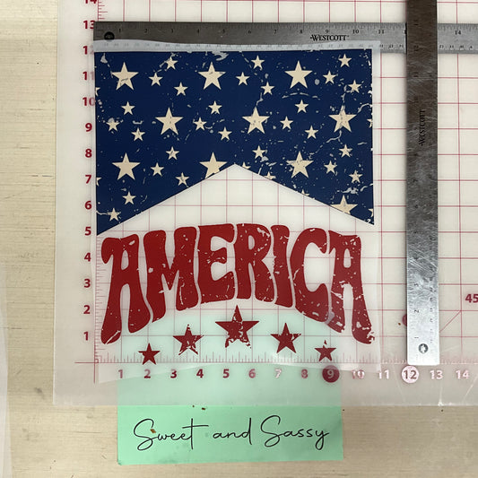 AMERICA STARS DTF Transfer Design