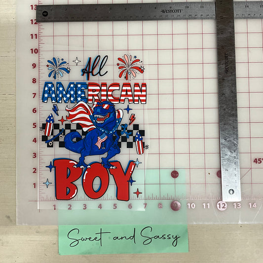 AMERICA BOY DINO DTF Transfer Design