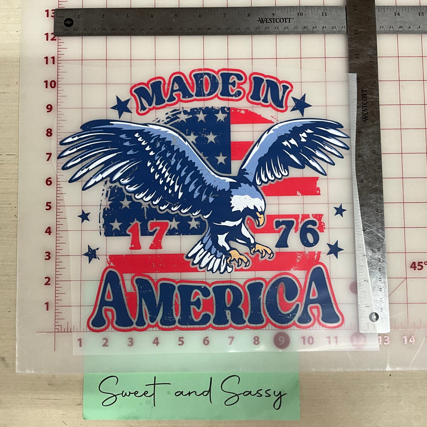 MADE IN AMERICA 1776 DTF Transfer Design