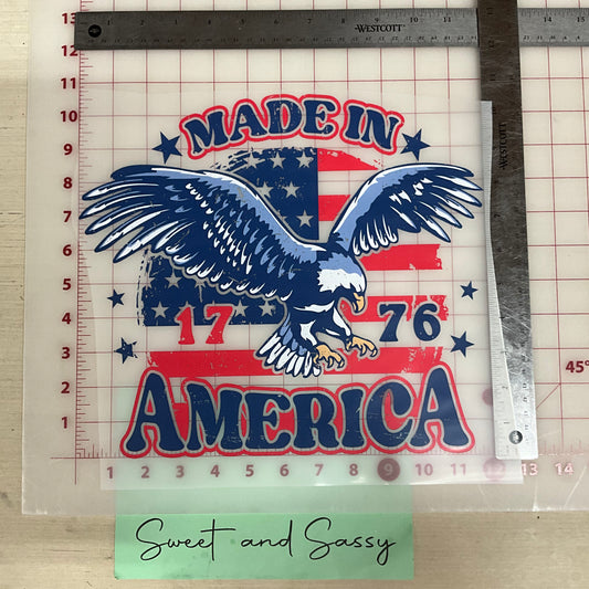 MADE IN AMERICA 1776 DTF Transfer Design