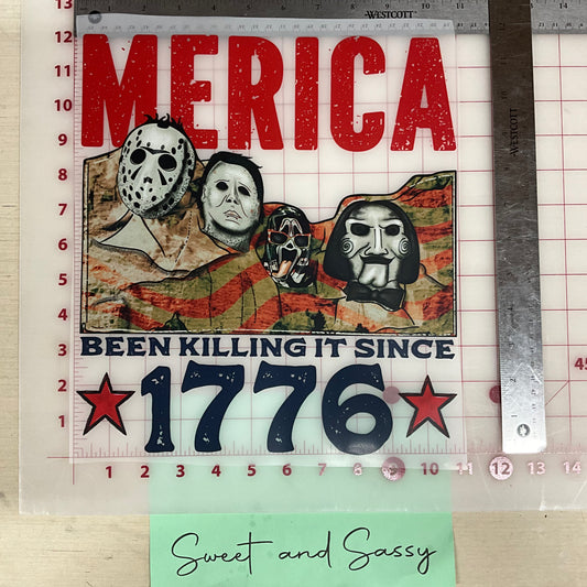 MERICA BEEN KILLING IT SINCE 1776 DTF Transfer Design
