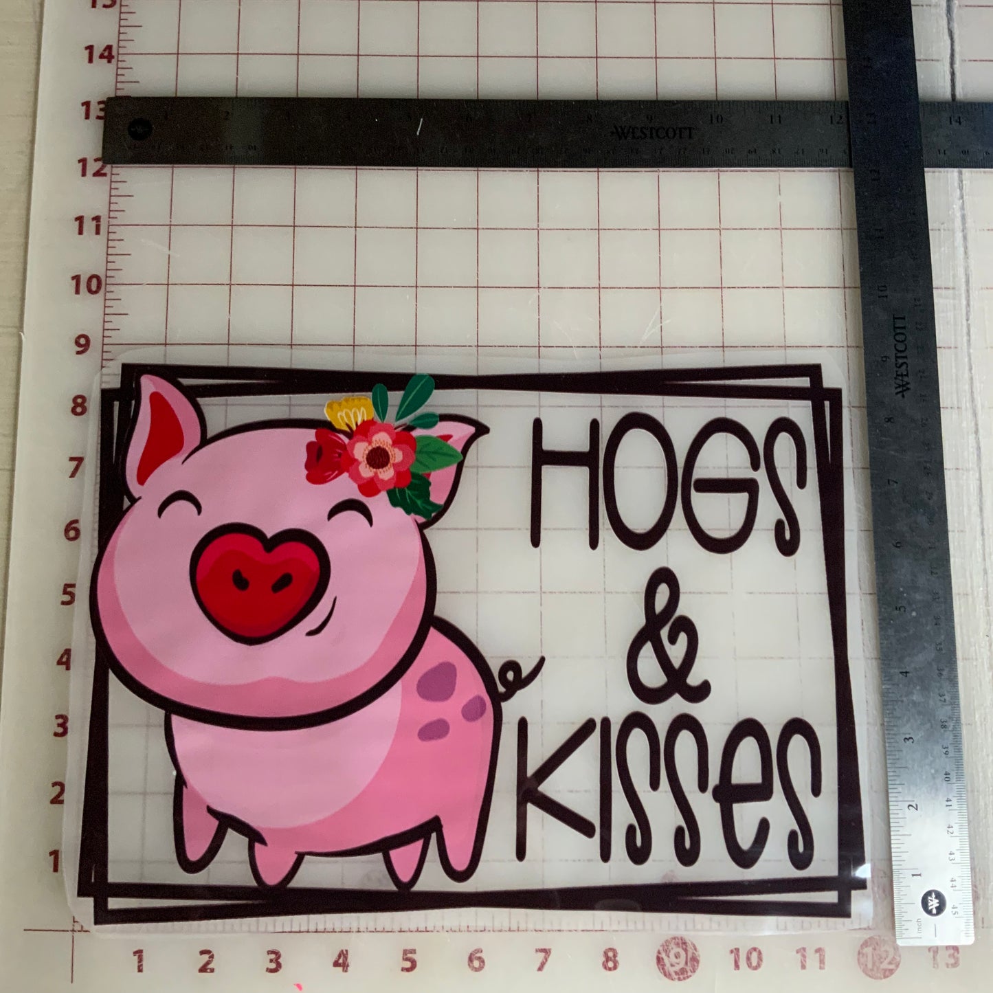 Hogs and Kisses DTF Transfer Design