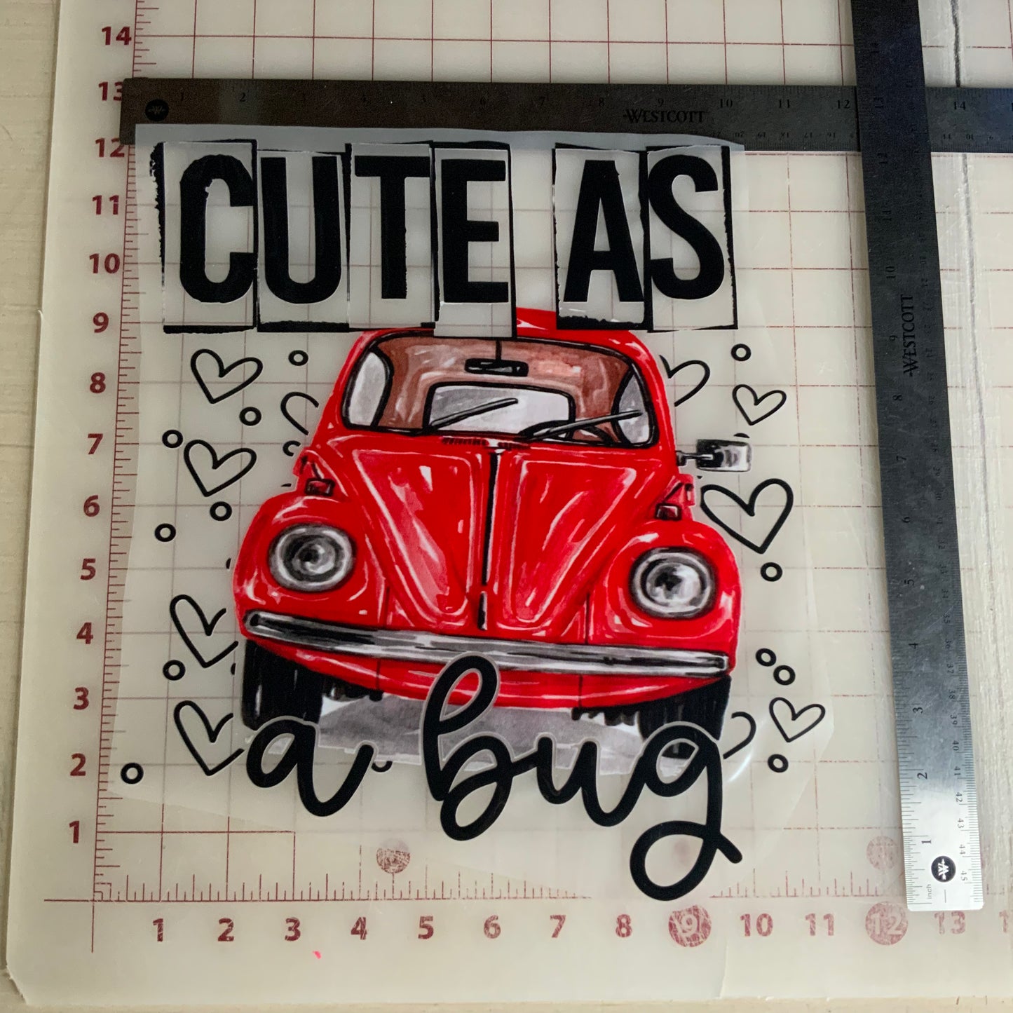 Cute as a bug DTF Transfer Design