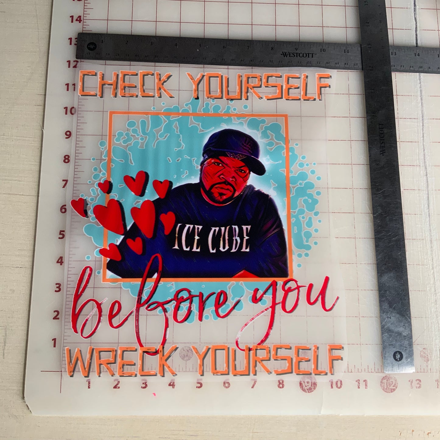 Check yourself before you wreck yourself DTF Transfer Design