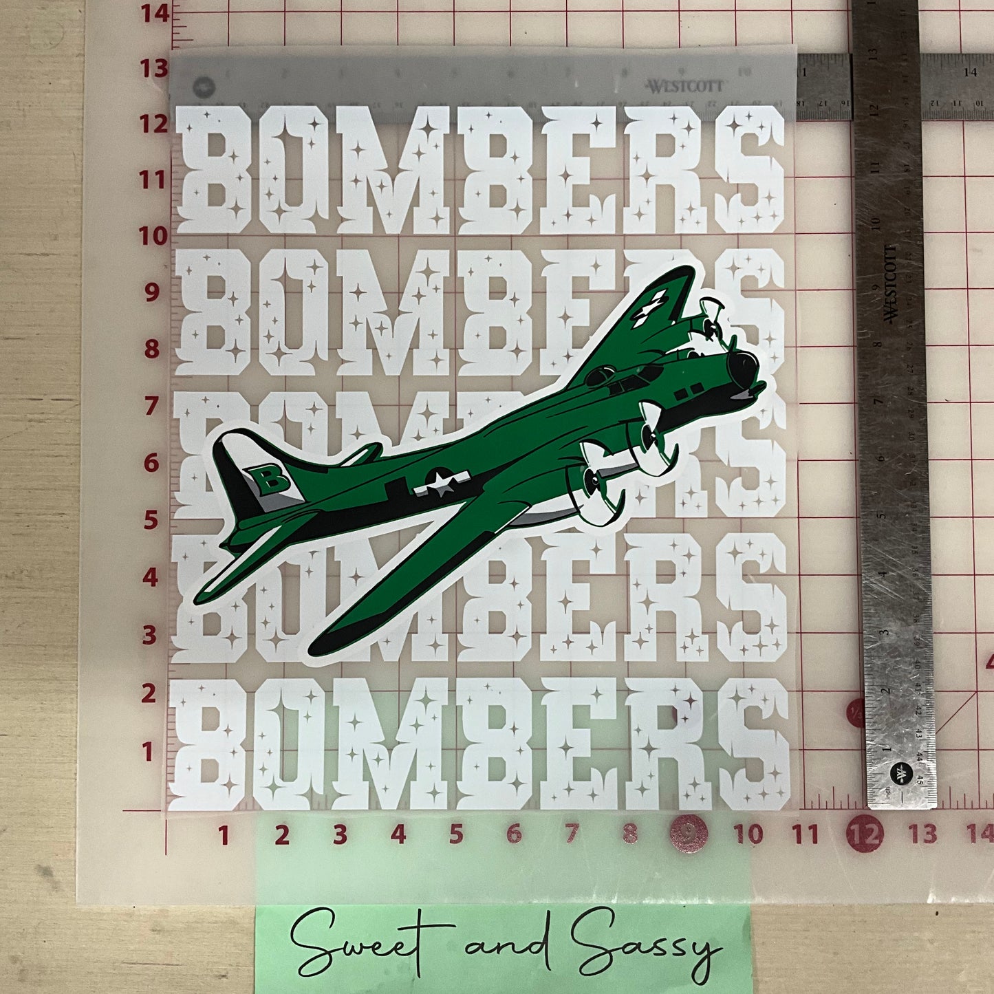 Bombers Team Stars DTF Transfer Design